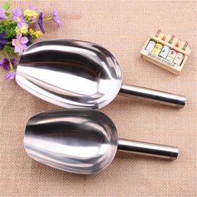 Multipurpose 2 PCS Stainless Steel Small and Large Ice Scooper for Freezer Ice Machine Maker Candy Scoop Flour Spoon Shovel Ice Cream Scoop Antiq