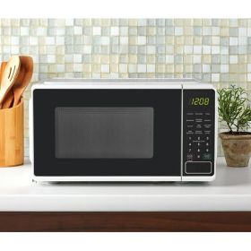 0.7 cu. ft. Countertop Microwave Oven, 700 Watts, White, New (Actual Color: White)