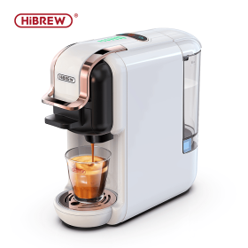 1450W Automatic Espresso Machine 19Bar Cold Heat Extraction French Kcup Capsule Nes Capsule DG Capsule 19Bar Cold Heat Extraction French 600L Tan (ST514K: H2B-WH)